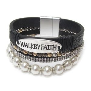 Walk By Faith Multi Layer Bracelet